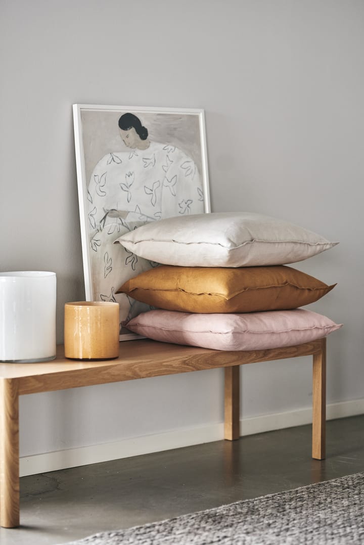 Calm tyynyliina pellava 50x50 cm, Dusty Rose Scandi Living