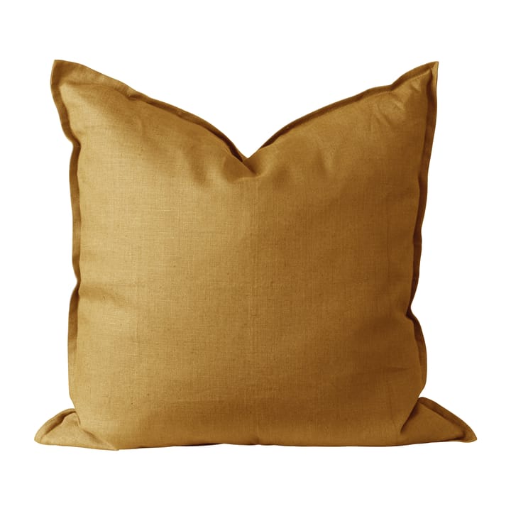 Calm tyynyliina pellava 50x50 cm - Mustard - Scandi Living