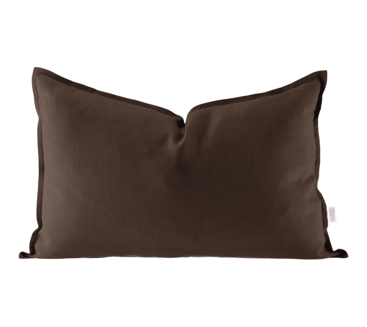 Calm tyynynpäällinen pellava 40 x 60 cm, Chocolate Brown Scandi Living