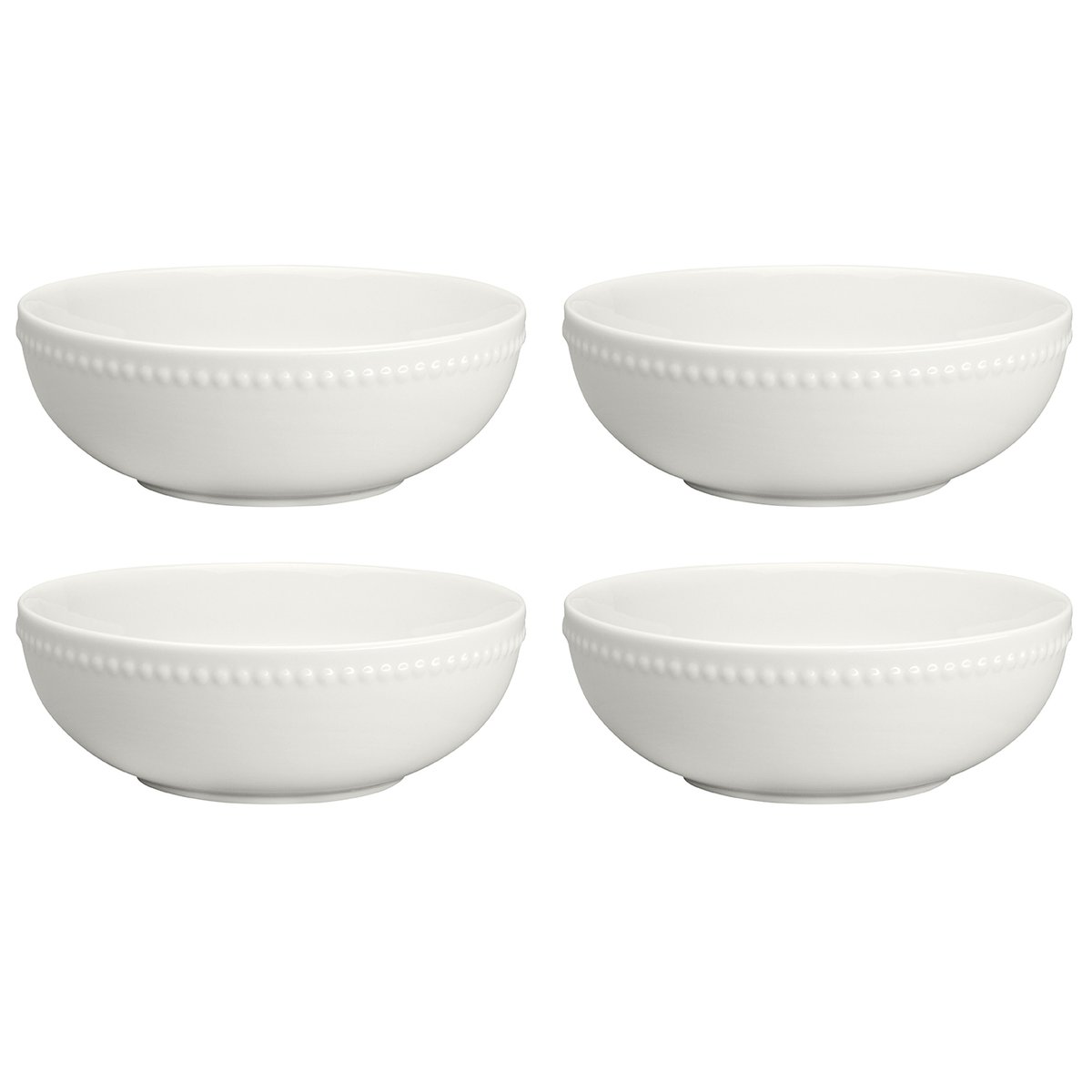 Scandi Living Dots aamiaiskulho 60 cl 4-pakkaus Kermanvalkoinen