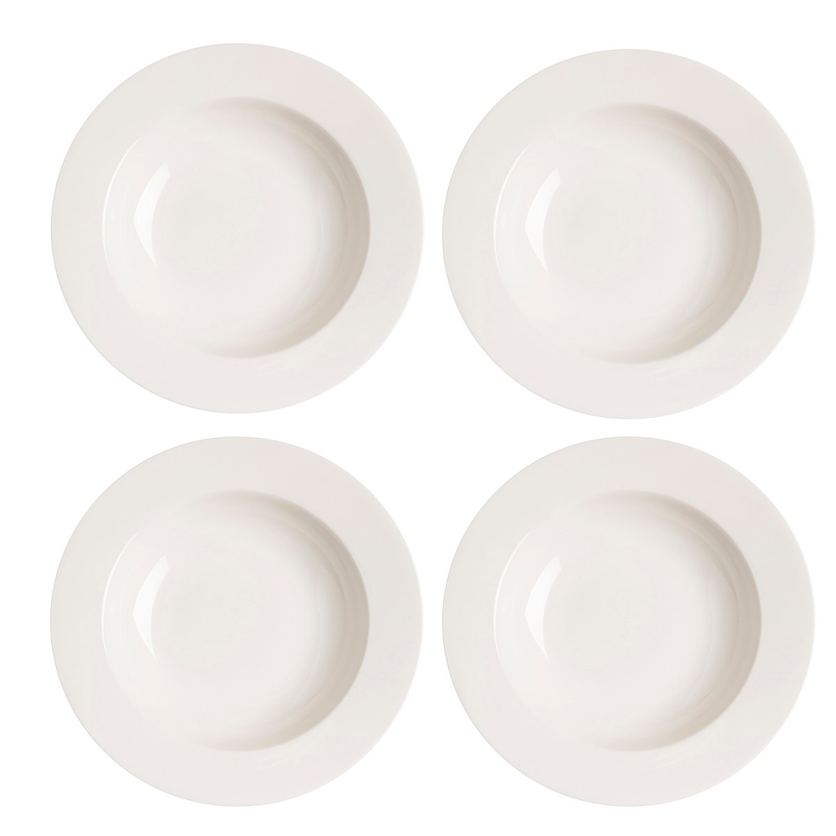 Scandi Living Kalk-lautanen syvä 23 cm 4-pack valkoinen