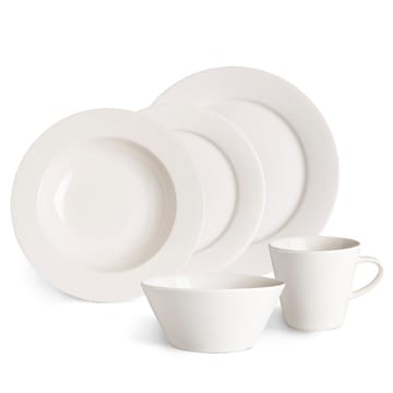 Kalk-lautanen, syvä, 23 cm 4-pack - valkoinen - Scandi Living