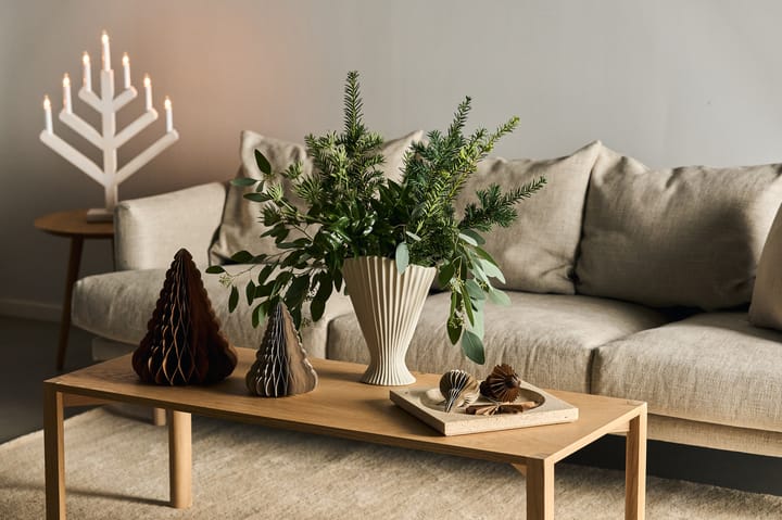 Pine adventtikynttilänjalka 62 cm, Valkolaseroitu Scandi Living