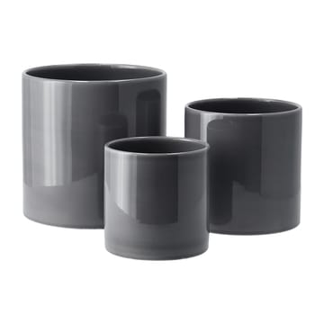 Sleek ruukku Ø 12 cm - Charcoal - Scandi Living