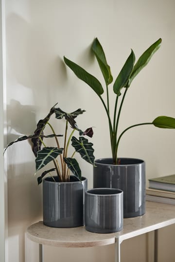 Sleek ruukku Ø 15 cm - Charcoal - Scandi Living