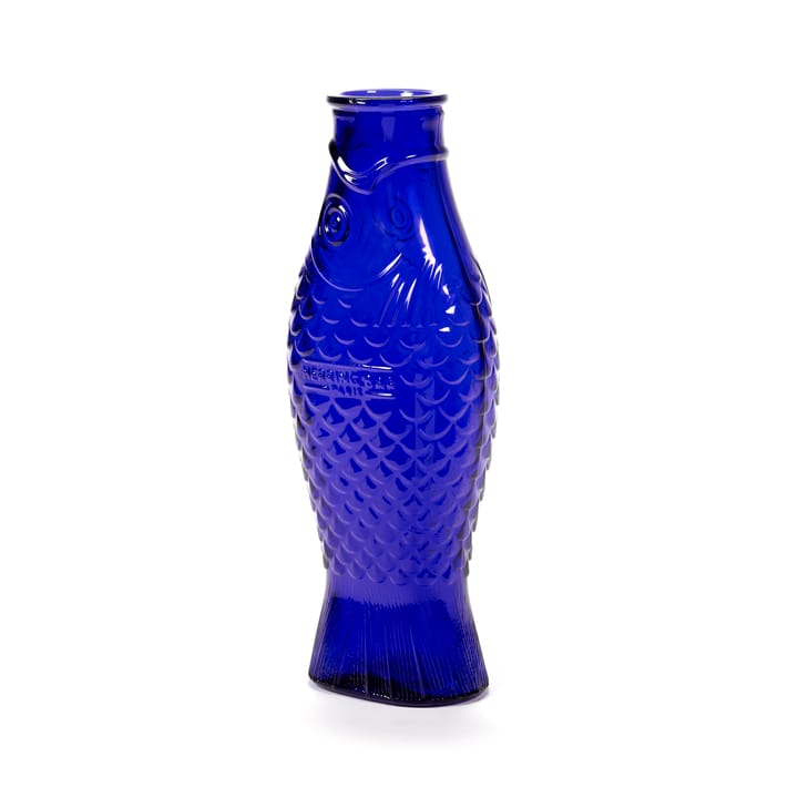 Fish & Fish -lasipullo 85 cl - Cobalt blue - Serax