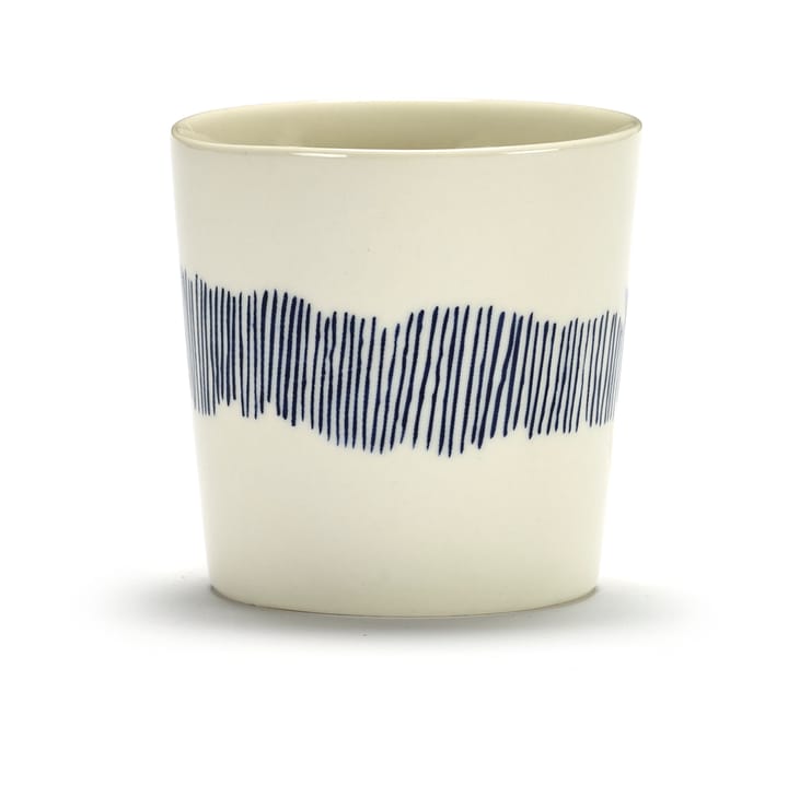 Ottolenghi Feast kahvikuppi 25 cl 4-pakkaus - White stripes-blue - Serax