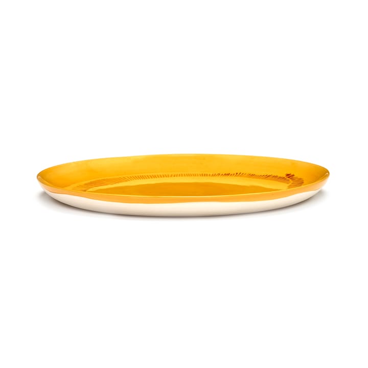 Ottolenghi Feast lautanen L Ø26,5 cm 2-pakkaus, Yellow stripes-red Serax