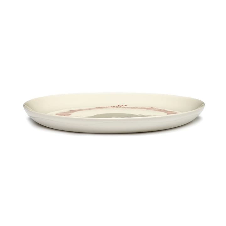 Ottolenghi Feast lautanen S Ø19 cm 2-pakkaus, White stripes-red Serax