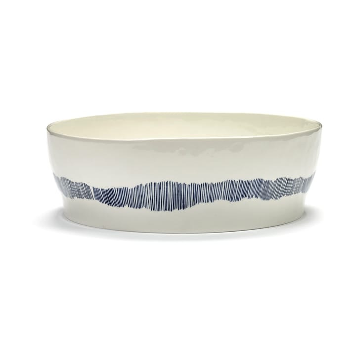 Ottolenghi Feast salaattikulho Ø27,5 cm - White stripes-blue - Serax