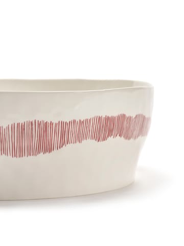 Ottolenghi Feast salaattikulho Ø27,5 cm - White stripes-red - Serax