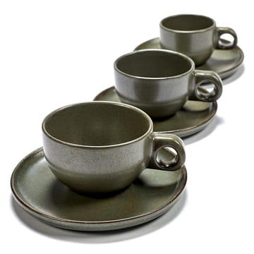 Surface cappuccinokuppi aluslautasella 23 cl - Camogreen - Serax