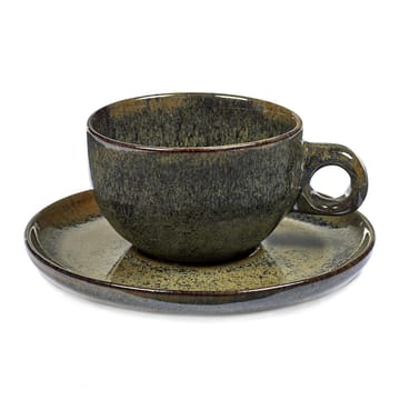 Surface cappuccinokuppi aluslautasella 23 cl - Indi grey - Serax