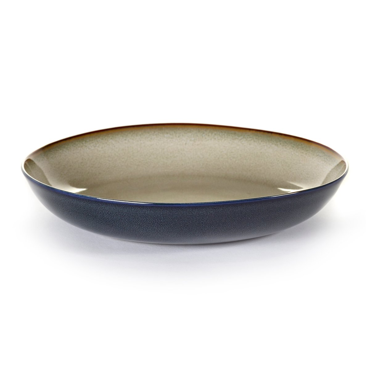 Serax Terres de Rêves -pastalautanen 23,5 cm Misty grey-dark blue