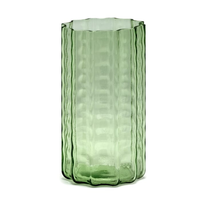 Waves 01 maljakko 21 cm - Green-clear - Serax