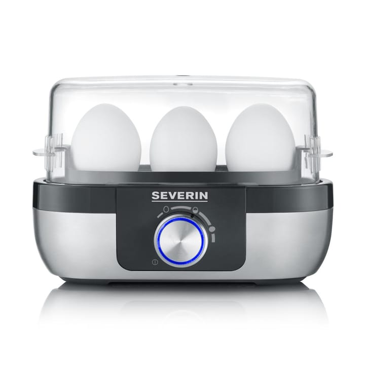 Severin EK 3163 Premium munankeitin 1-3 munaa - Musta-hopea - Severin