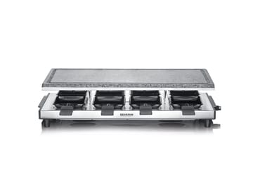 Severin RG 2374 raclette-grilli kivellä 8 pannua - Hopea - Severin