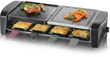 Severin RG 9645 raclette kombi basic 8 pannua - Musta - Severin