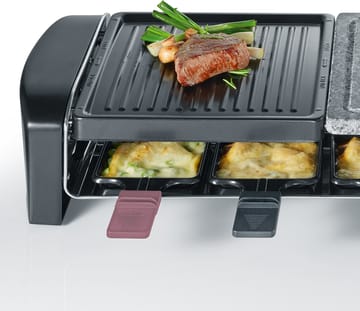 Severin RG 9645 raclette kombi basic 8 pannua - Musta - Severin