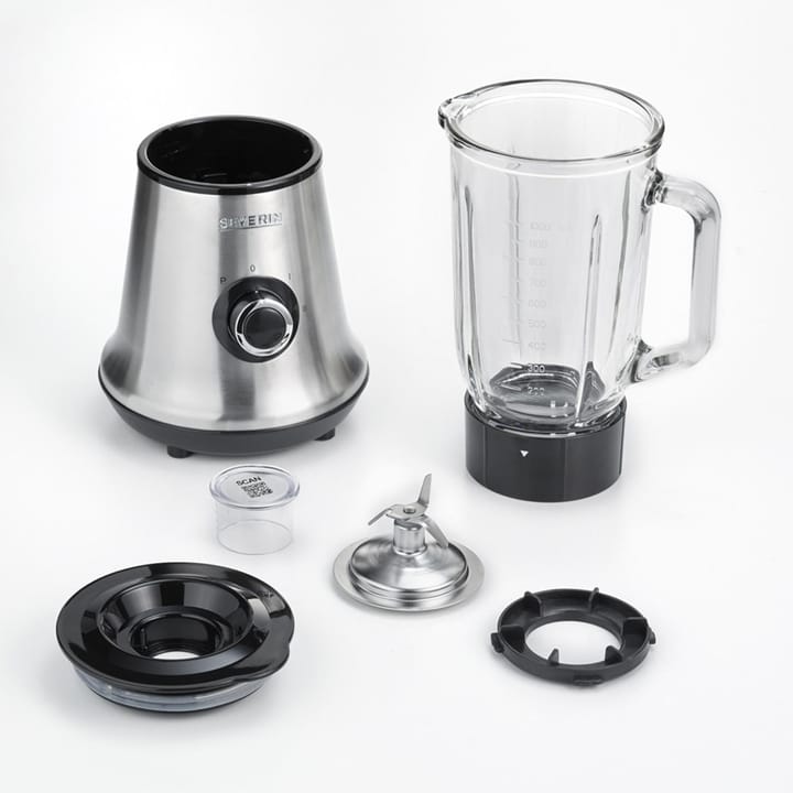 Severin SM 3734 -blender, lasikannu 1 L, Harjattu teräs Severin