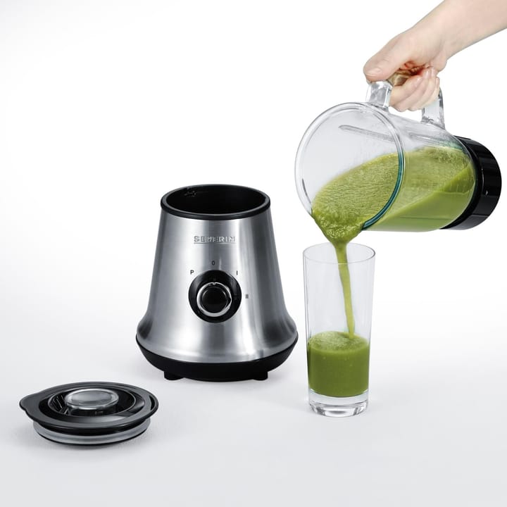 Severin SM 3734 -blender, lasikannu 1 L, Harjattu teräs Severin