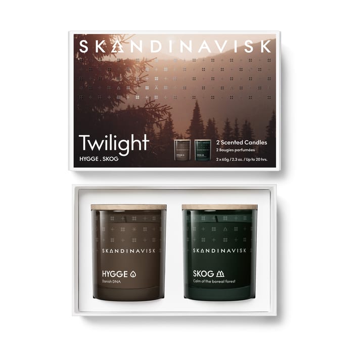 Twilight tuoksukynttilälahjasetti 2 osaa - 65 g - Skandinavisk