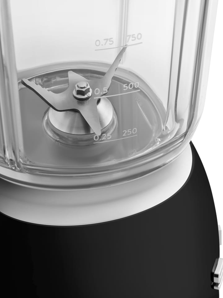 Smeg 50's Style blender 800 wattia, Musta Smeg