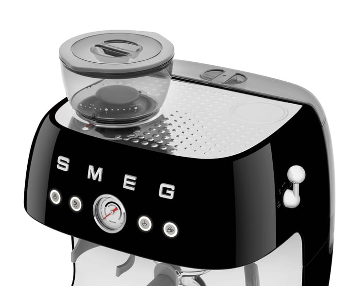 Smeg 50's Style espressokone kahvimyllyllä, Musta Smeg