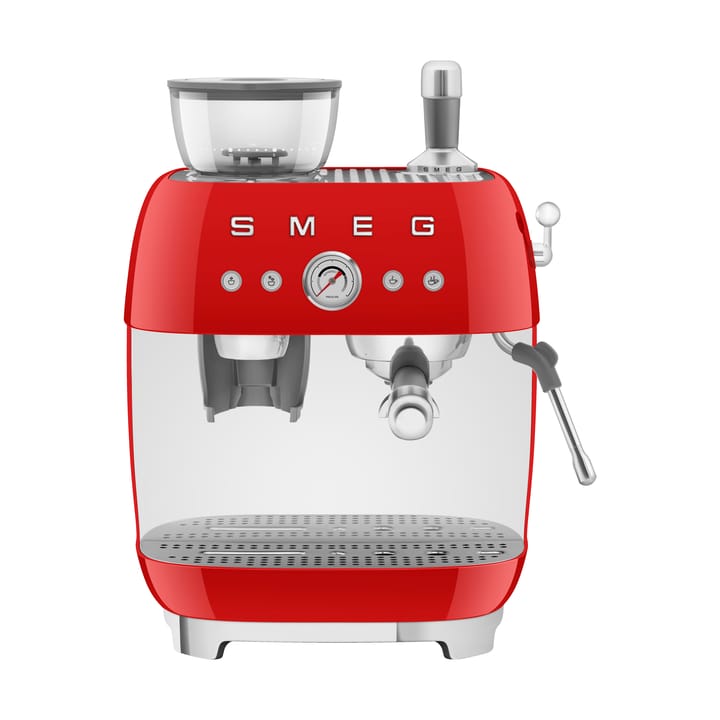 Smeg 50's Style espressokone kahvimyllyllä - Punainen - Smeg