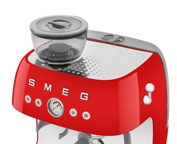 Smeg 50's Style espressokone kahvimyllyllä - Punainen - Smeg