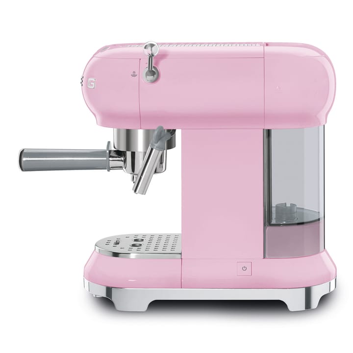 Smeg 50's Style espressokone, Rosa Smeg