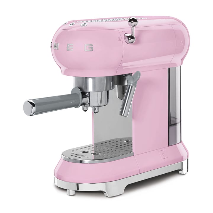 Smeg 50's Style espressokone, Rosa Smeg