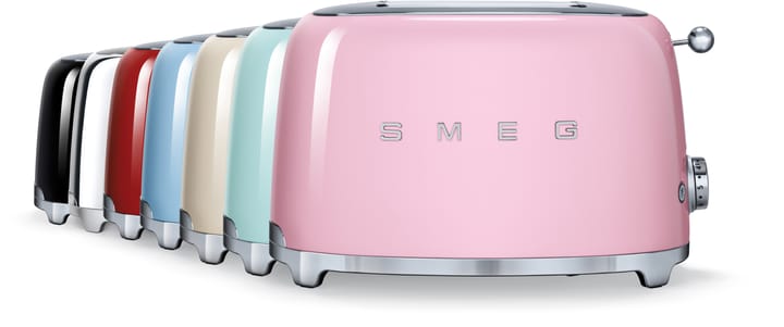 Smeg 50's Style leivänpaahdin 2 viipaletta, Rosa Smeg