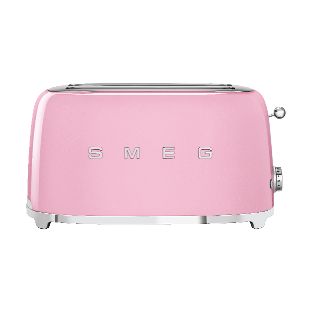 Smeg 50's Style leivänpaahdin 4x2 viipaletta, Rosa Smeg