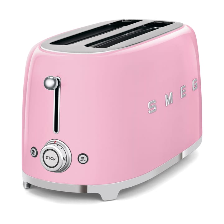 Smeg 50's Style leivänpaahdin 4x2 viipaletta, Rosa Smeg