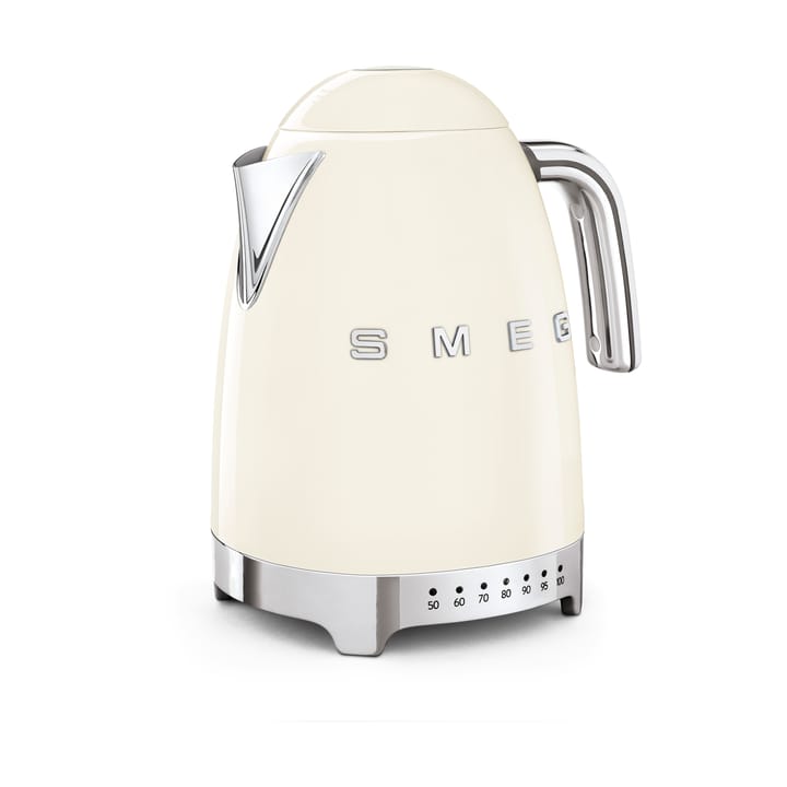 Smeg 50's Style vedenkeitin säädettävällä lämpötilalla 1,7 L, Kermanvalkoinen Smeg