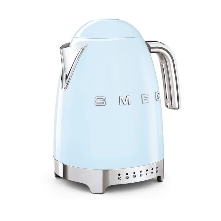 Smeg 50's Style vedenkeitin säädettävällä lämpötilalla 1,7 L, Pastellinsininen Smeg