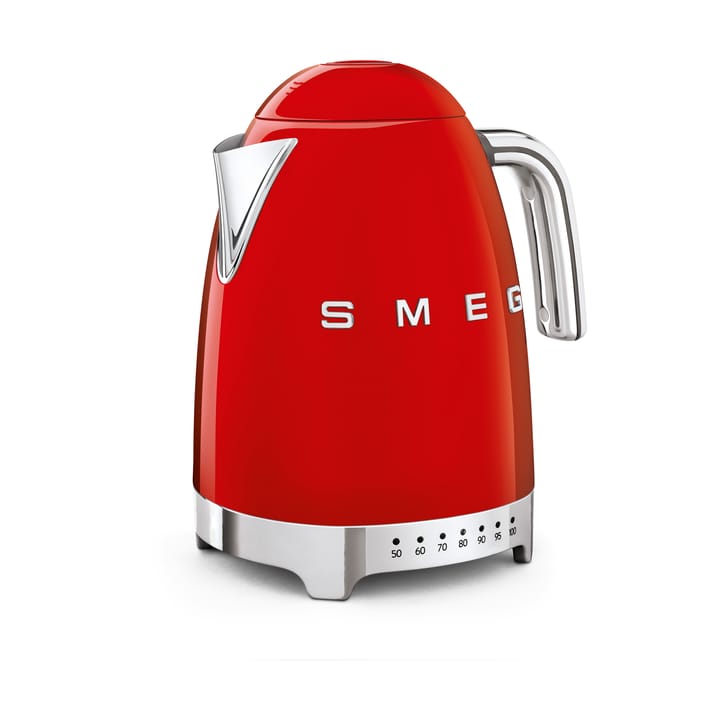 Smeg 50's Style vedenkeitin säädettävällä lämpötilalla 1,7 L, Punainen Smeg