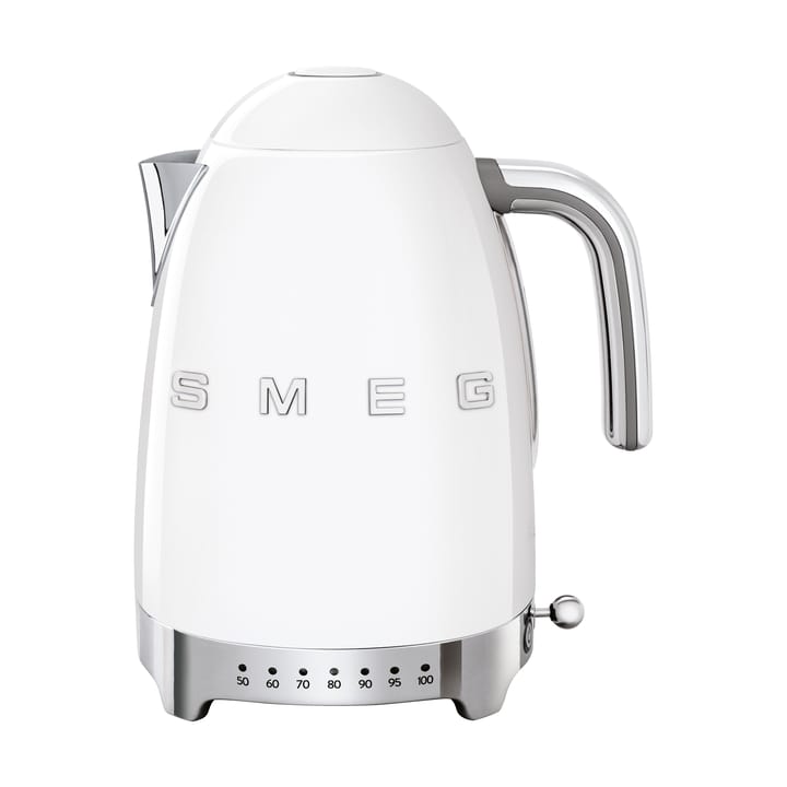 Smeg 50's Style vedenkeitin säädettävällä lämpötilalla 1,7 L, Valkoinen Smeg