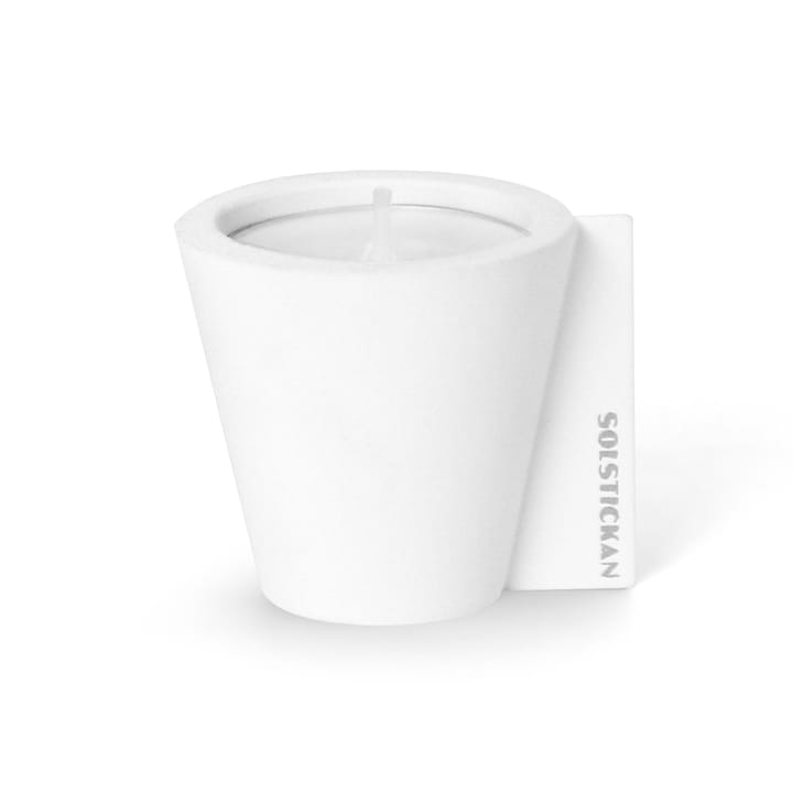 Flipp kynttilänjalka 5 x 6 cm, Valkoinen Solstickan Design
