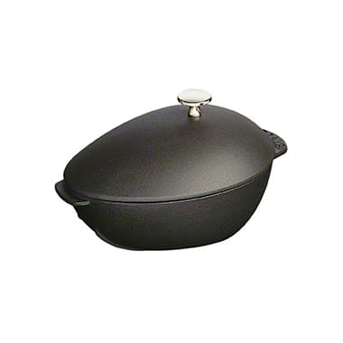 Staub simpukkapata valurautaa, 2 l, musta STAUB