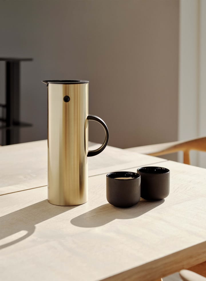 Stelton termoskannu EM77 1 l, Brushed brass Stelton