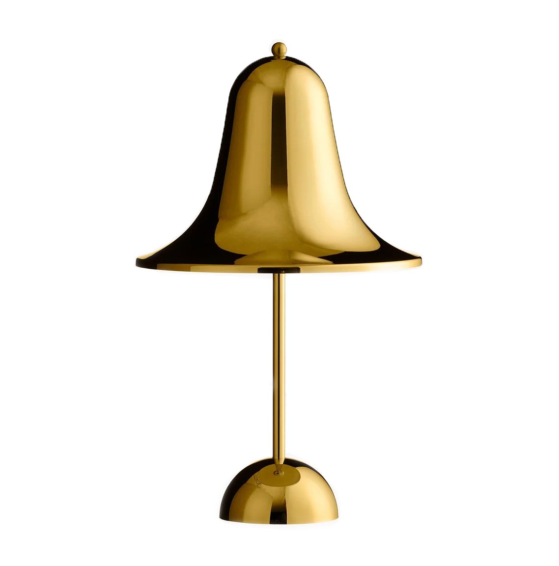 Verpan Pantop portable -pöytävalaisin 30 cm Shiny brass