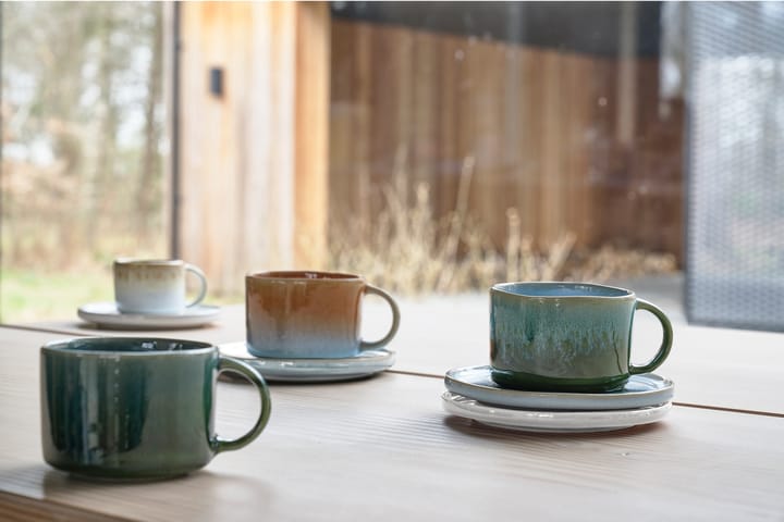 Styles espressokuppi 8 cl 2-pakkaus, Blue-amber Villa Collection