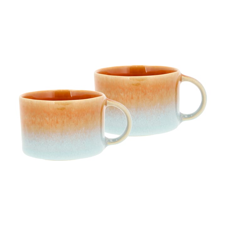 Styles korvallinen muki 16 cl 2-pakkaus, Blue-amber Villa Collection