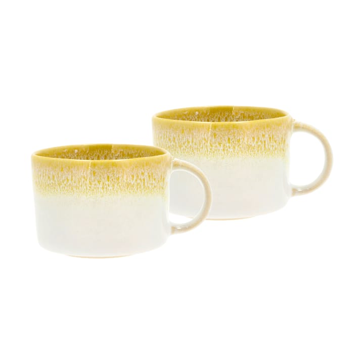 Styles korvallinen muki 16 cl 2-pakkaus, Yellow-cream white Villa Collection