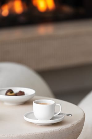 Afina espressokuppi 5 cl lautasella - White - Villeroy & Boch