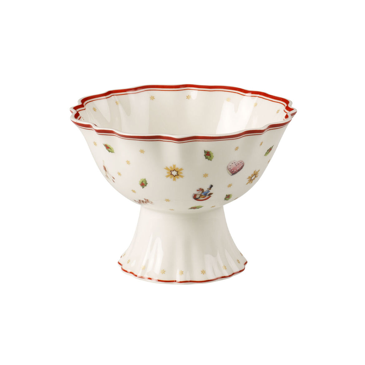 Villeroy & Boch Toy’s Delight kulho jalalla 33 cl Valko-punainen