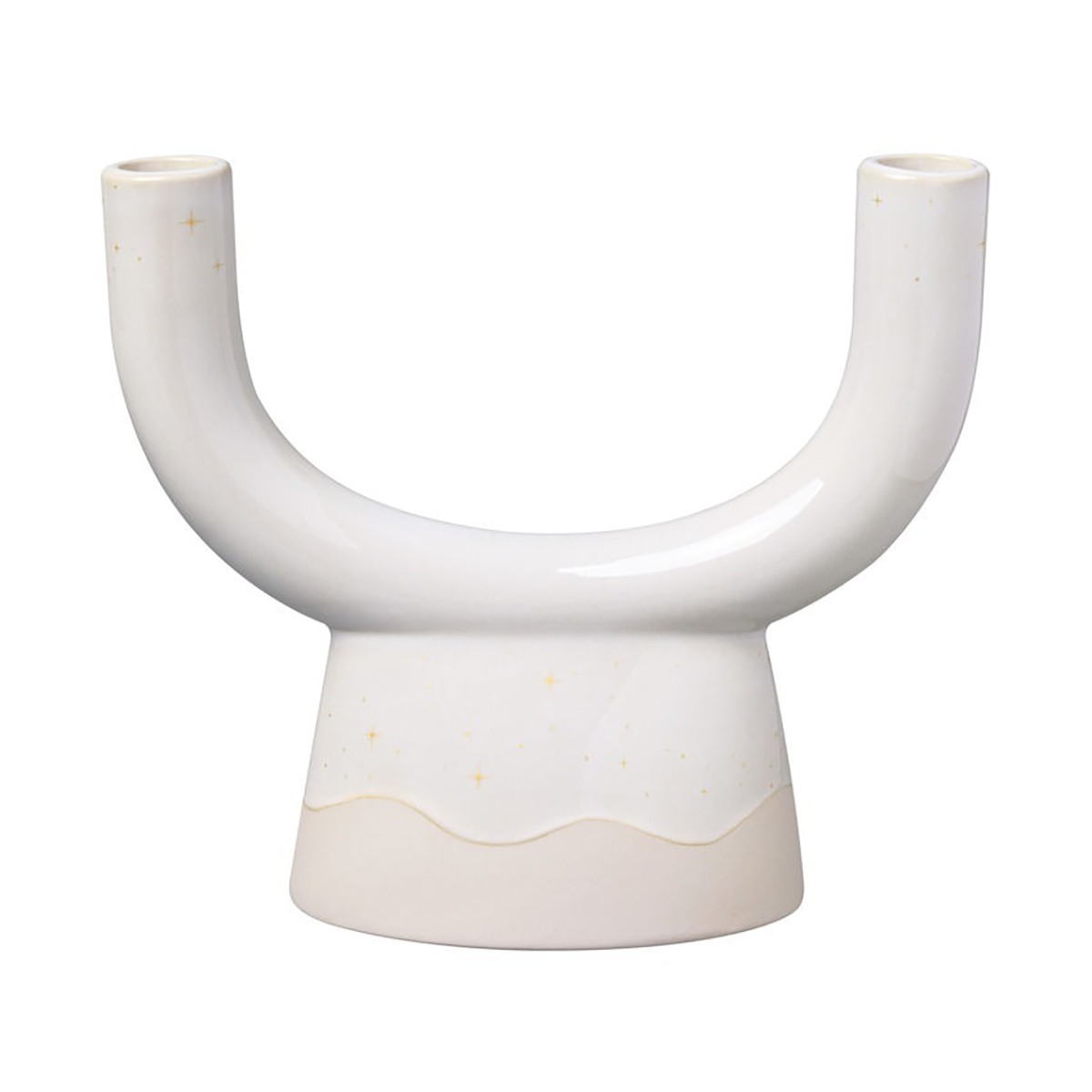 Villeroy & Boch Winter Glow U-shape kynttilänjalka Valkoinen-beige