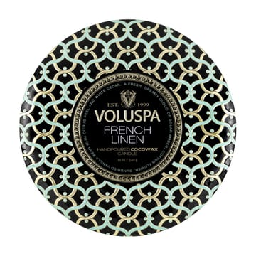 Maison Noir 3-wick Tin tuoksukynttilä 40 tuntia - French Linen - Voluspa